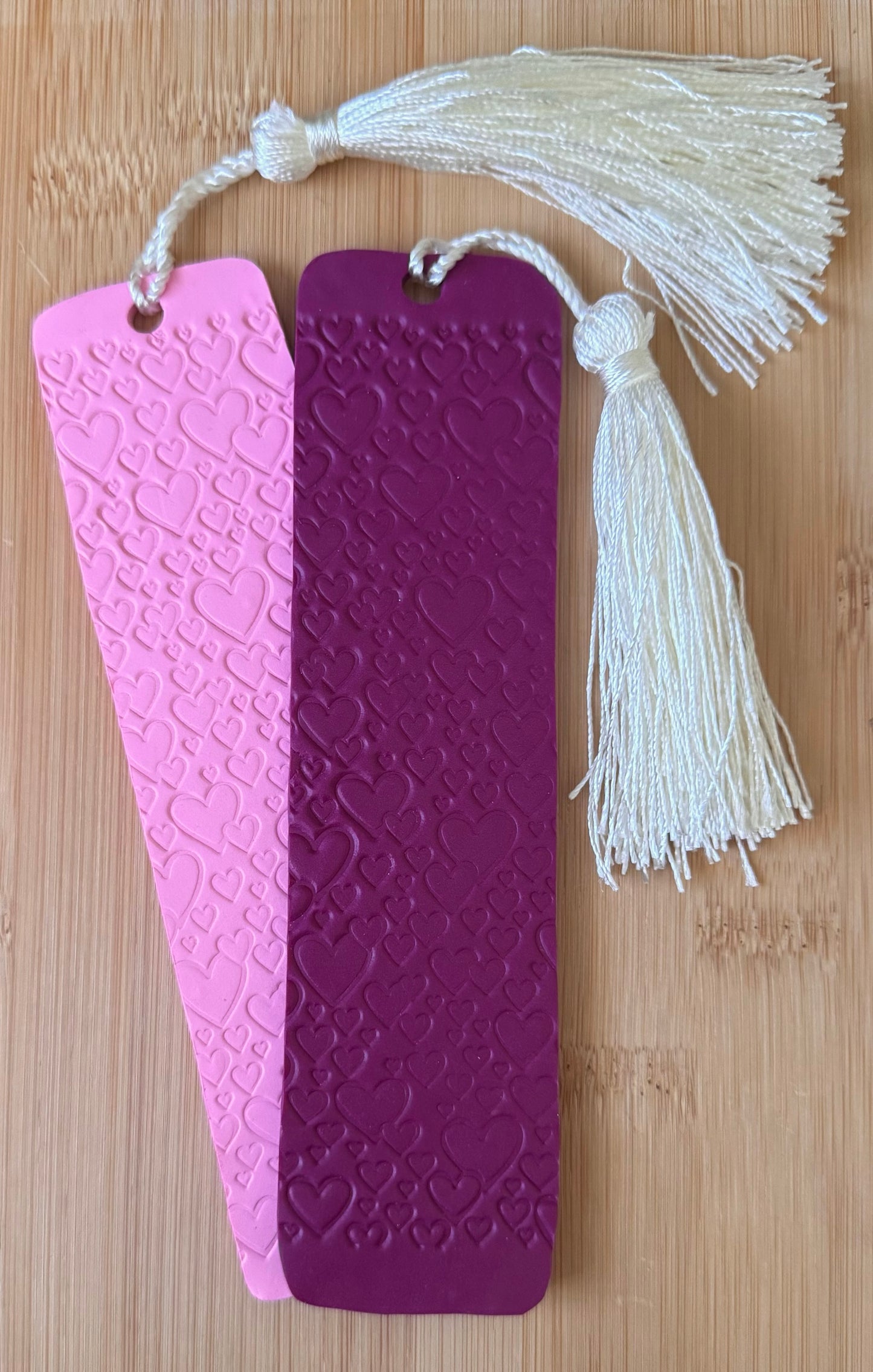 Large Heart Imprinted Bookmark