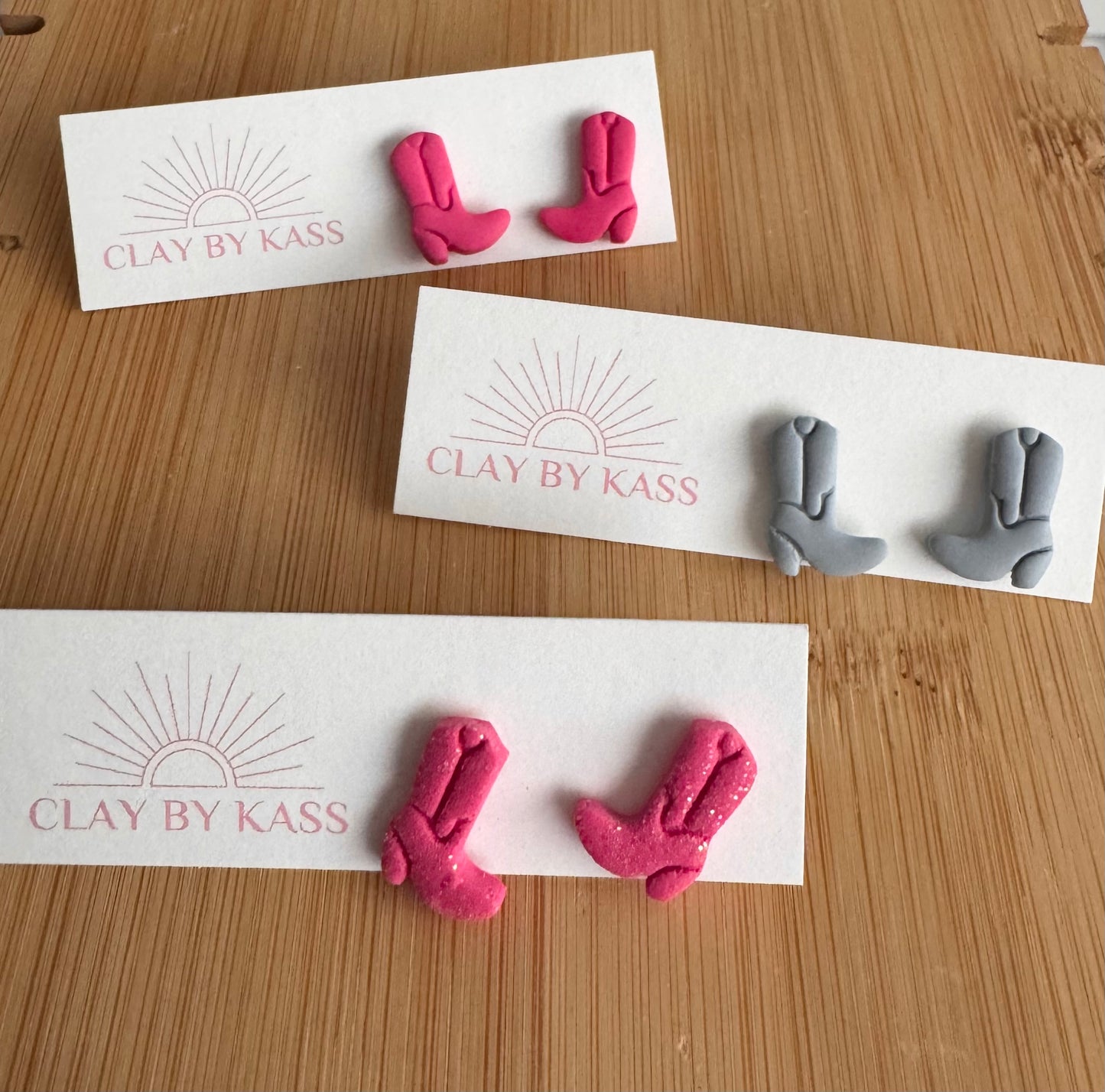 Mini stud cowgirl boots
