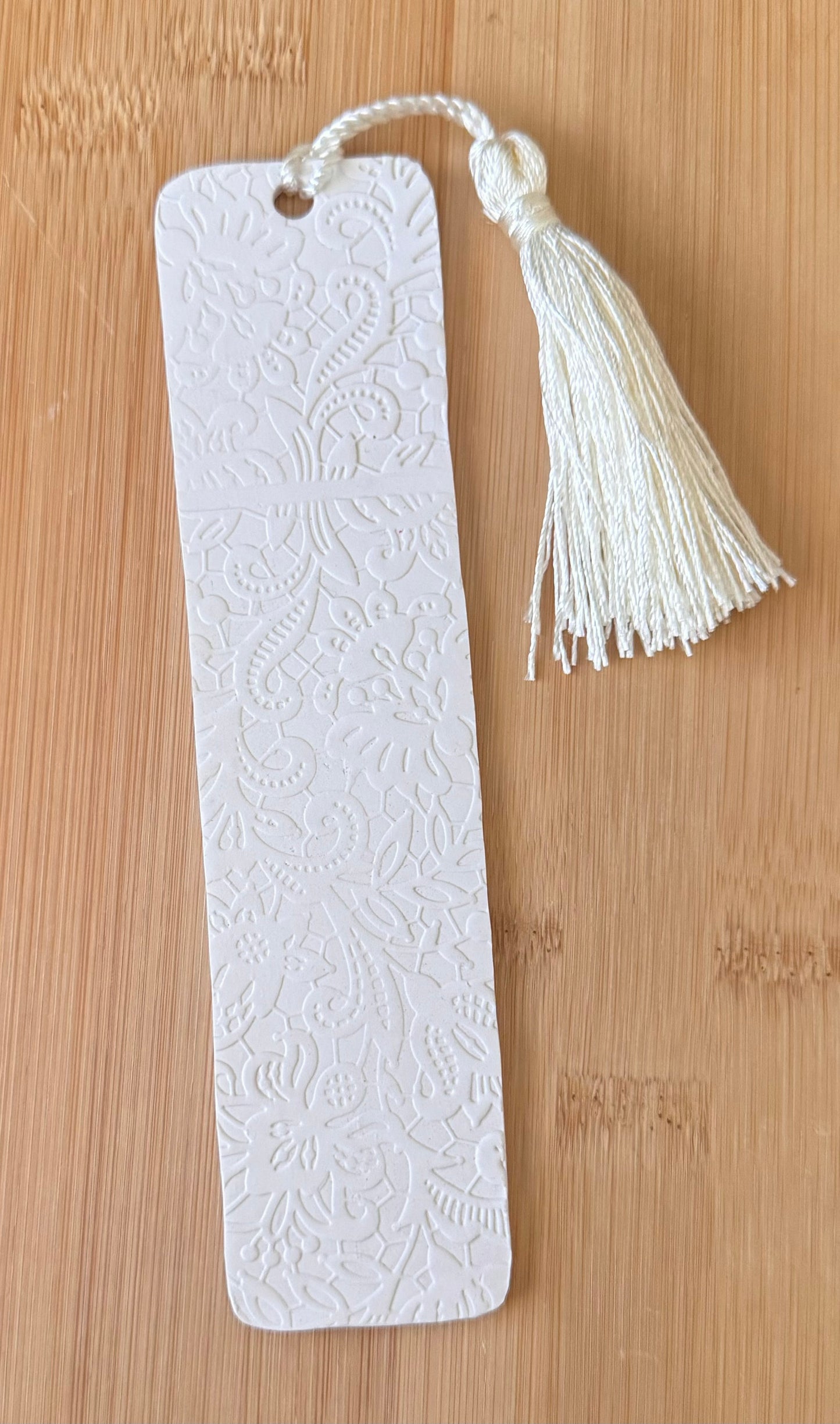 Large Lace Imprinted Bookmark