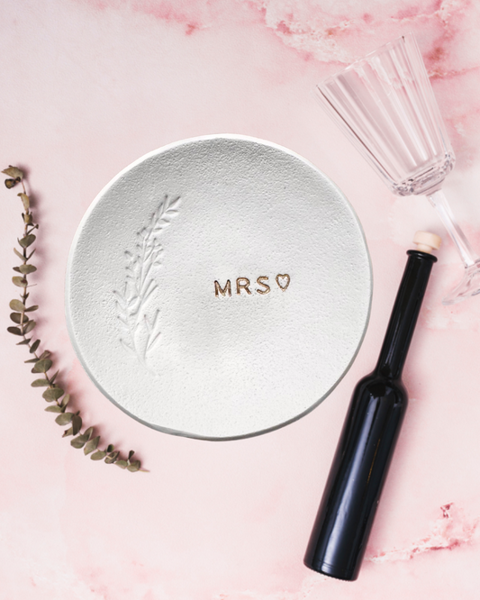 Custom Bride Ring Dish