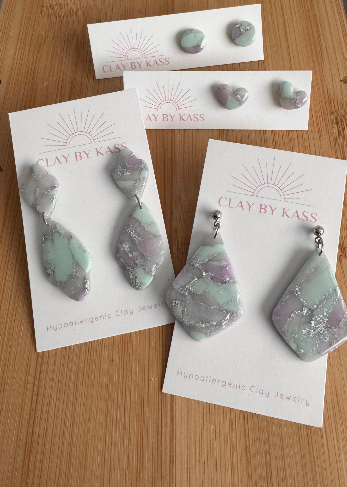 Teal & Lavender Gems