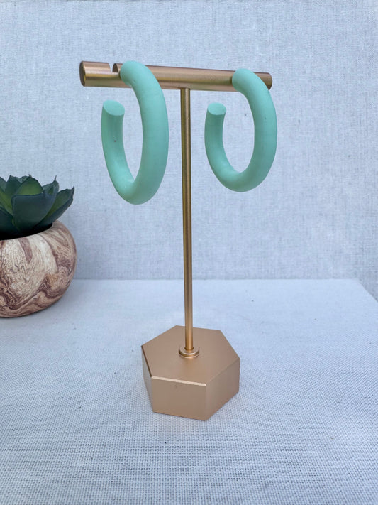 Mermaid Mint Hoops