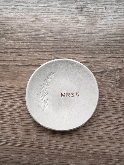 Custom Bride Ring Dish