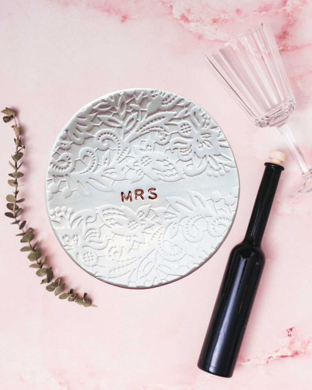 Custom Bride Ring Dish