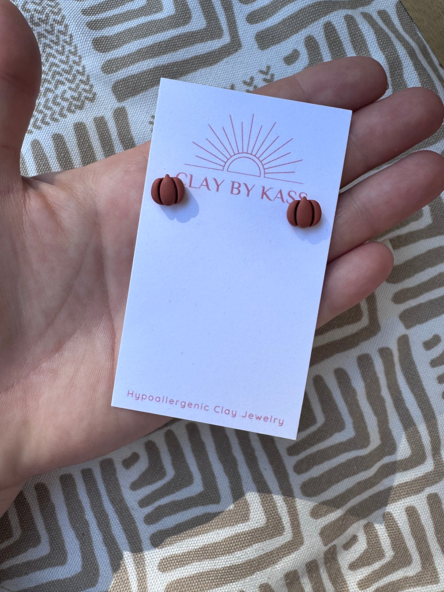 Mini Pumpkin Studs