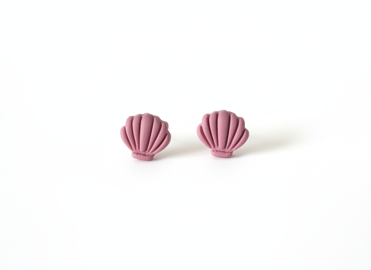 Scallop Shell Studs